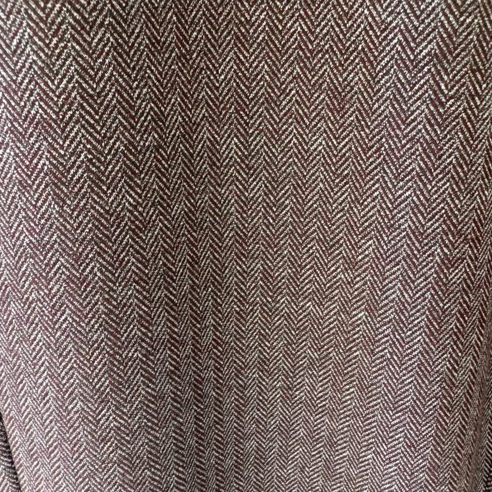 Stafford Mens 46R Burgundy Herringbone Classic Fit Stretch Blazer Sport Coat NEW